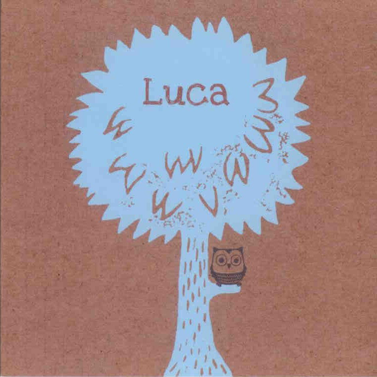 Geboorte Kaartje Luca Lucignano Voorkant