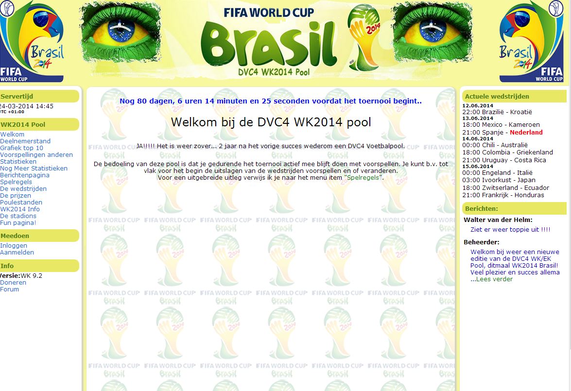 Webpagina DVC4 WK2014 Pool